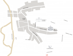 nantwich detailed map